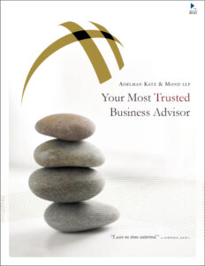 Capabilities brochure for Adelman Katz & Mond LLP